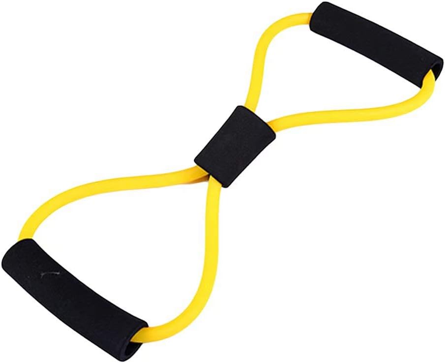 8-shaped Pull Rope Exercise Band Tube Arms Pull Up Strength Training Workout Body Building Fitness Equipment Tool for Home Workout, Yoga, Pilates