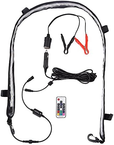 hiLISS SP03010002-1 Led Camping Light RGB Dimmable Flexible Strip IP67 Waterproof LED Strip Lighting for Tent/Poles, 12V