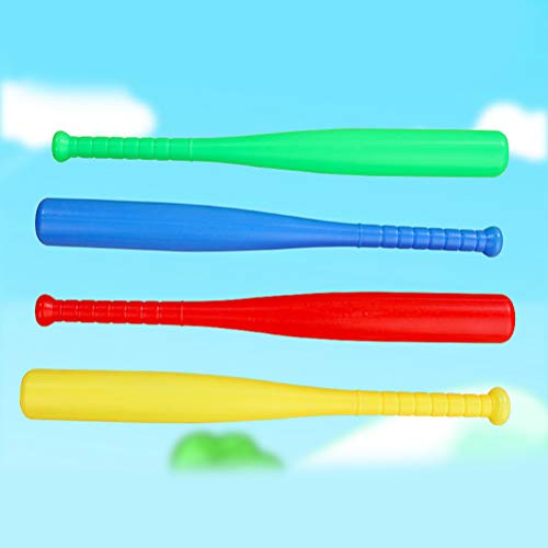 image for LIOOBO 4 Sets Plastic Baseball Bat Kit with Baseball Toy for Kids Chil