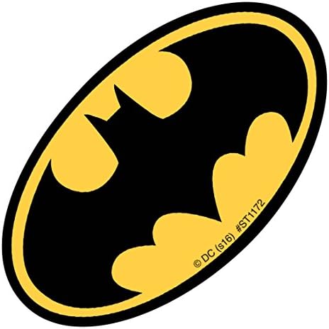 Shaped Batman Logo Stickers - Prizes and Giveaways - 50 per Pack