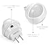 AVANTEK 0.26W LED Night Lights Plug in Sensor Night Light Automatic Dusk to Dawn for Adults, 3-Pack