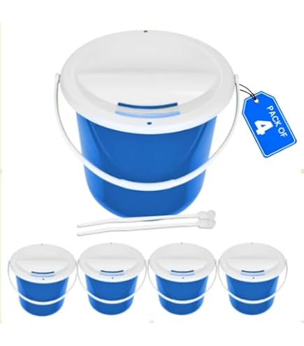 Amazon.com: Plastic Coin Collection Bucket with Removable lid and