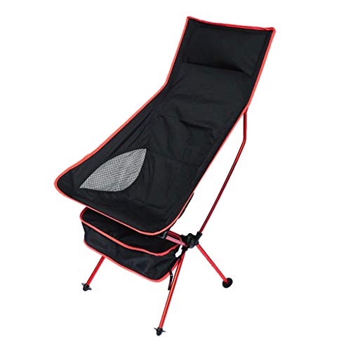 Sunnyys Outdoor Portable Camping Aluminum Stool Outdoor Back Folding Chair Fishing