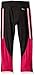 adidas Little Girls' Toddler Performance Tight Legging, Caviar Black/Pink, 2T