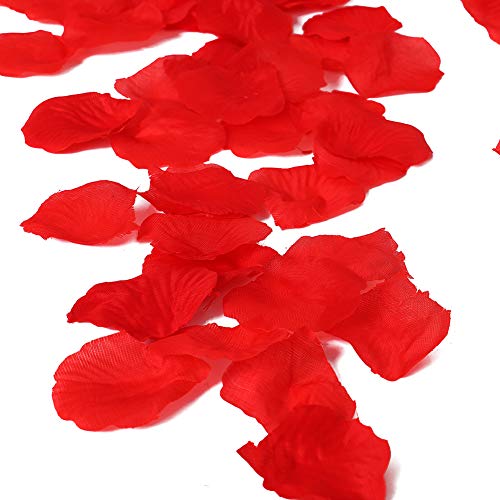 APICCRED 2000 PCS Artificial Silk Flower Rose Petals for Bridal Wedding
