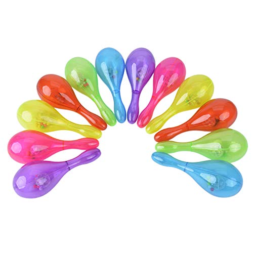 image for Fansport 12PCS Shaker Toy Musical Toy Party Maraca Portable Cheering L