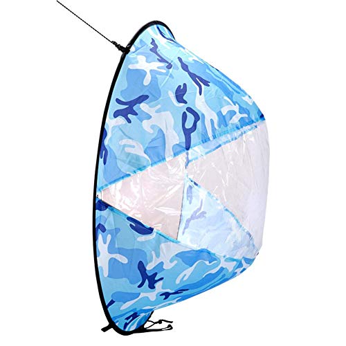 haptern Foldable Kayak Downwind Wind Sail Kit,SUP Paddle Board Spherical Super Light Durable Instant Popup for Kayak Boat Sailboat Canoe Best Service