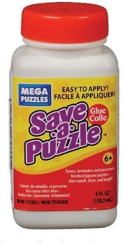 Mega Puzzles Save-A-Puzzle Glue, 4 oz. by Mega Puzzles