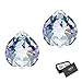 JIHUI Clear Glass Crystal Ball Prism Pendant Suncatcher 40mm Pack of 2 primary