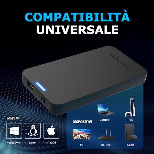 SABRENT External SATA 2.5" to USB 3.0 Gen 1 External Hard Drive SSD/HDD Case, [UASP SATA III Support] Black (EC-UASP)