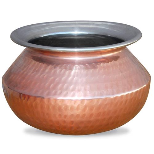Handmade Indian Copper Handi Pot Copper Serveware & Tableware Holds