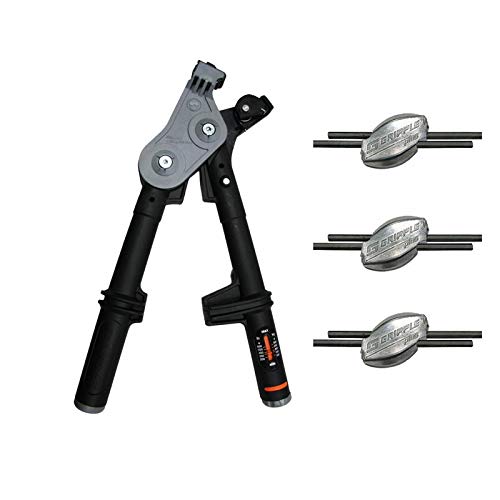 Gripple Plus Medium Starter Pack | 25 Joiners & 25 T-Clips | Torq Tool | Medium Gripples and T Clips | Wire Joining & Tensioning Kit