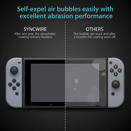 image for Syncwire Tempered Glass Screen Protector Compatible with Nintendo Swit