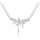 MASW Fashion necklace, exquisite butterfly clavicle chain, temperament fringe butterfly necklace, butterfly pendant