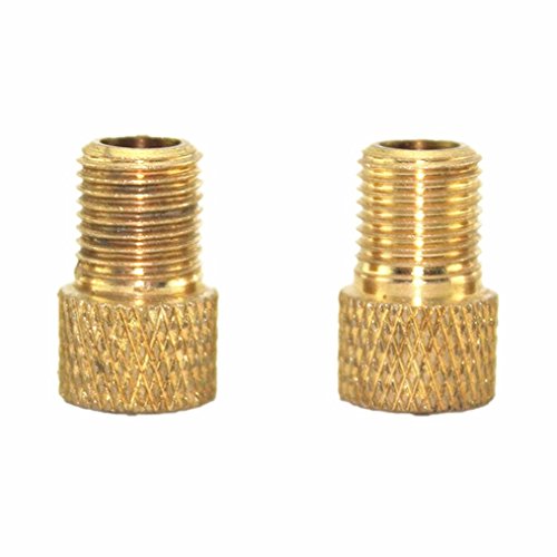 Dartphew Bike Accessories,Dartphew Outdoor 2PCS Brass Adaptor Presta To Schrader Bicycle Valve Converter Bike Pump Connector For Outdoor Hiking Camping Hunting Cycling - Thumbnail 4