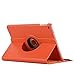 PT iPad case 10.2 inch for New iPad 8th Gen (2020) / 7th Generation (2019).360 Degree Rotating PU Leather Smart Stand Cover for Ipad 10.2 case, Orange