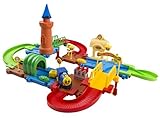 Toy Train Set 41 PCS Toy Train Car & Track Playset w/ Battery Operated Toy Train, Accessories Educational Toy