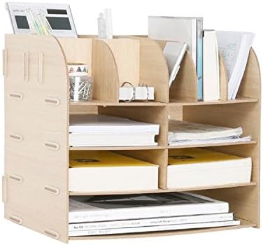 Hand Made Desk Organizer Office School Supplies 13 Blocks File Tray Book Holder Storage File/document Box