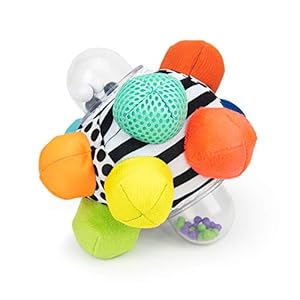 Sassy Developmental Bumpy Ball | Easy to Grasp Bumps Help Develop Motor Skills | for Ages 6 Months and Up | Colors May…