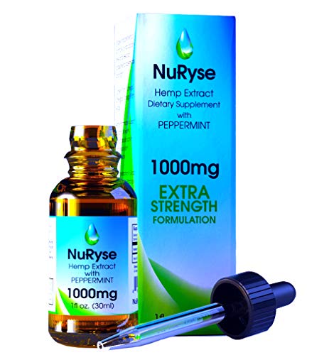 All-Natural Hemp Oil Extract Drops: 1000 mg Herbal Supplement for Daily Use - Natural Pain Relief, Anti-Anxiety, Anti-Inflammatory, Sleep Aid Properties - Contains Omega 3s & Omega 6s - 1 fl oz*