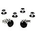 Tuxedo Shirt, Cummerbund, Bow Tie, Cufflink & Studs Set - Wing Collar, XL (17-17.5