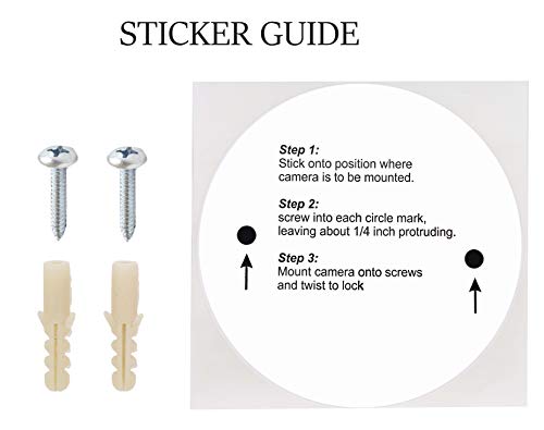 5 Security+Surveillance+Realistic+flashing+Sticker