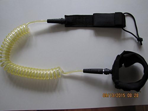 8' SUP Coil Ankle Leash Yellow