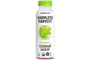 Harmless Harvest Organic Coconut Water, No Added Sugar, Fair Trade, Kosher, USDA Certified Organic, 10 Fluid Ounce (Pack of 12)