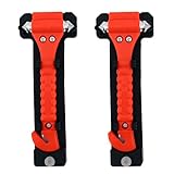 Wonderoto Emergency Hammer with Seatbelt Cutter, Pack of 2