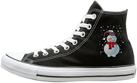 Snowman Winter Unisex High Top Canvas Shoes
