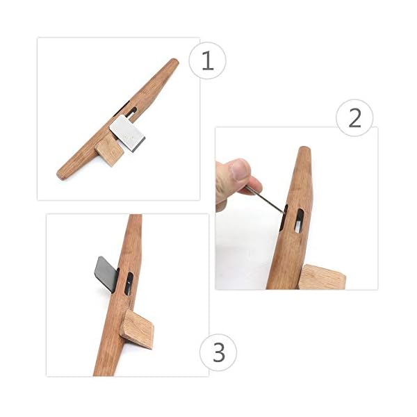 YEZIB DIY Holzverarbeitung Mini-Hobel Carpenter Modellbau 26cm Licht Holzbohlen Schärfen Hobeln Handbuch Abgratwerkzeug… – Bild 7