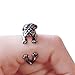ClothingLoves Women's Cute Pug Burnished Adjustable Wrap Ring