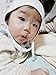 Sweet Layette Baby Bonnet Cap - Baby Pilot Hat - 100% Organic Cotton (3 Set)