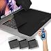 Clean Screen Wizard Microfiber Keyboard Covers Cloths, Screen Protector Cleaner Kit, and Sticker Screen Cleaning for MacBook Pro 13, MacBook Air 13, 13in Laptops, Bundle 4 Pack, Black