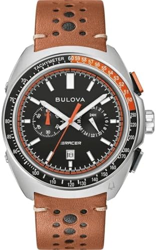 Herrenuhr Chronograph Racer Braun/Schwarz 98B427