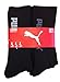 PUMA Men's 1/2 Terry Crew, Black, 10-13 (Pack of 6)