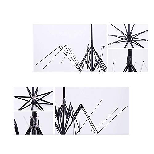 X Hot Popcorn Windproof UV Protection Folding Umbrella Parasol Umbrella, for Rain or Sunhine(C) - Thumbnail 3