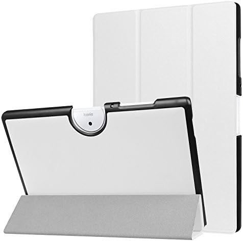 Smart Case for Acer Iconia One 10 B3-A40 / A3-A40, YSTAR Slim Thin Folio Protective Standing Cover Case for 10.1" Acer Iconia One 10 B3-A40 / A3-A40 Android 6.0 Tablet (White)