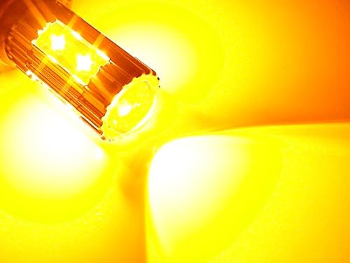 TWO Orange AMBER 50W High Power 7440 7441 7443 7444 992A 10x Cree XP-E LED Backup Reverse Parking Turn Signal Brake Stop Light Bulbs