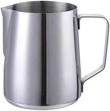 Jacktom 150ml Stainless Steel Frothing Pitcher Milk Coffee Tea Jug for Coffee,Silver (900 ml)