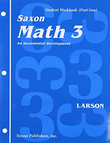 Student Workbook Set: 1st Edition (Saxon Math 3)