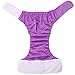 Wegreeco Adult Cloth Diapers One Size Fit All Ultra Absorbent - Reusable Diaper for Incontinence Adults Or Teen(Purple)