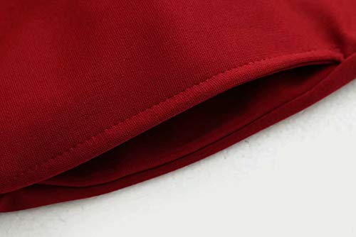 OBERORA Summer Dresses for Women Casual Short Sleeve Round Neck High Low Loose Pocket Cocktail Ruffle Mermaid Dress