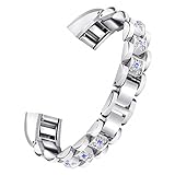 BabiQ Women Crystal Metal Watch Band Wrist Strap