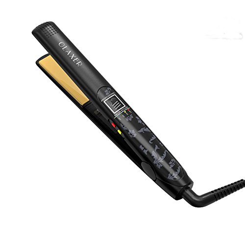 Olaxer professional hair straightener anti static ceram…