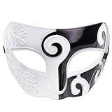 Halloween Mask Party Mask Cosplay Masquerade Protective Face Retro Roman Gladiator Mask for Men