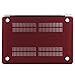 Mosiso Hard Case with Keyboard Cover with Screen Protector with Storage Bag for Newest Macbook Pro 13 Inch, Deep Red