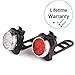 WitMoving LED Bike Lights USB Rechargeable Bicycle Lights Bright Front and Rear Bike Light Set, 650mah Lithium Battery, Water Resistant, Easy to Install, 4 Light Mode Options for Road Cycling Safety
