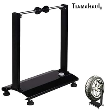 Tiamahaul Portable Motorcycle Bicycle Wheel Balancer Rim Tire Balancing Spin Static Truing Stand W Adjustable Centering Cones Amazon In Car Motorbike