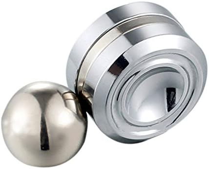 Metal Orbiter Magnetic Hand Spinner SAN THETIS Fidget Gyro Toy with Ball Reduces Stress Focus EDC Toy for Kids Adult (Silver)